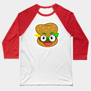 burger man Baseball T-Shirt